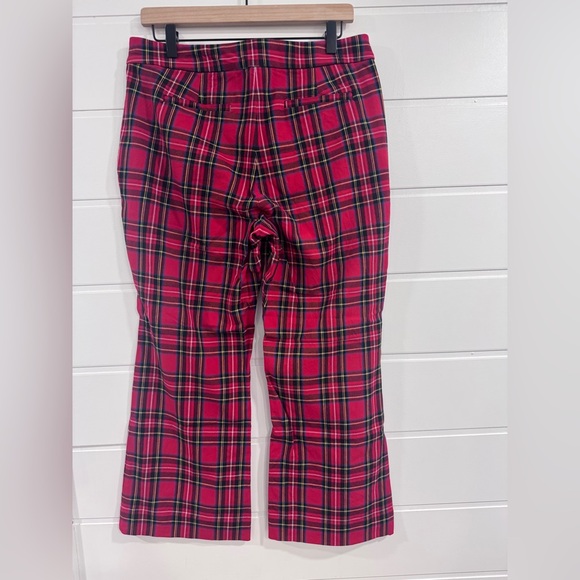 J. Crew Kelsey Tartan Plaid Cropped Flare Pants - Picture 4 of 7